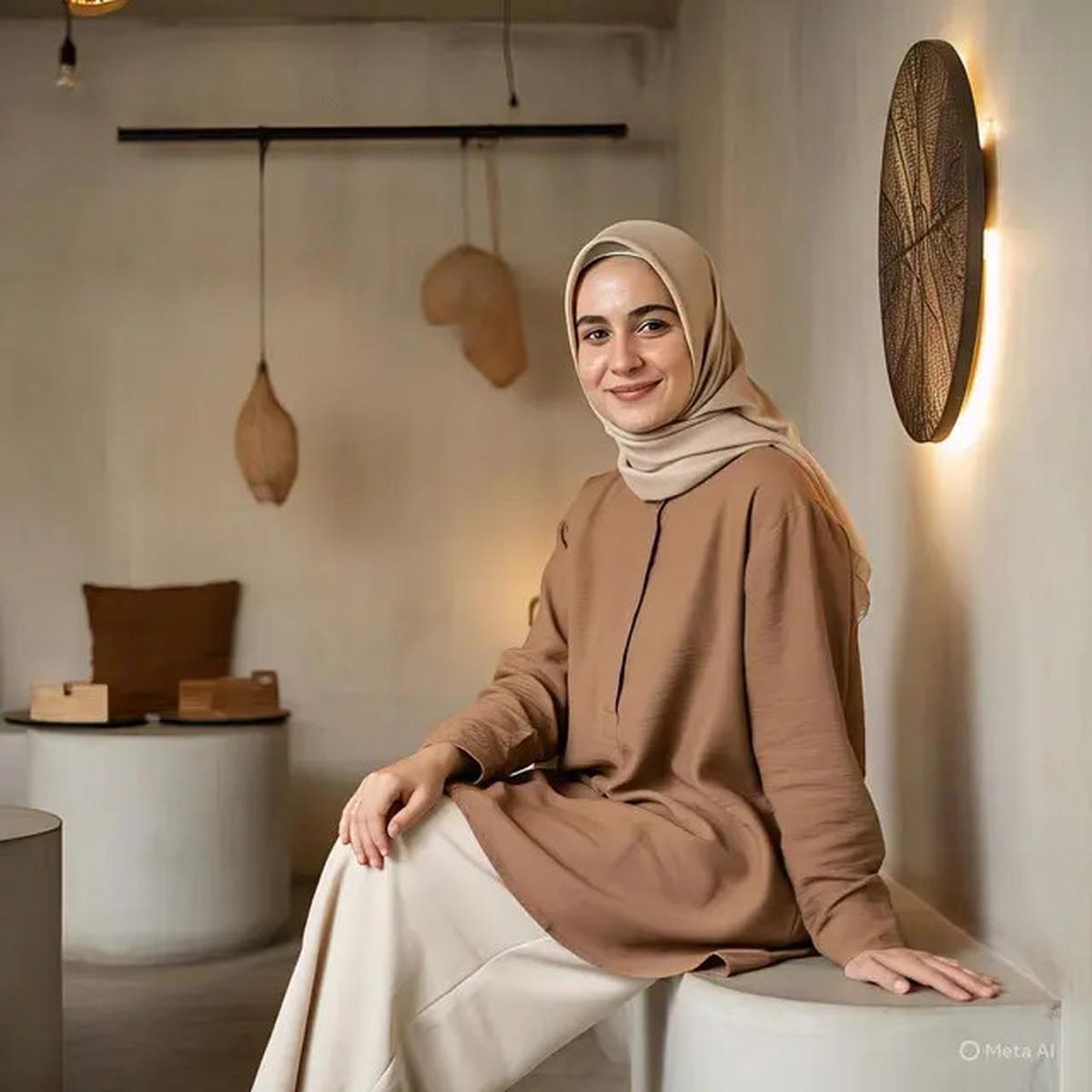 12 Model Busana Muslimah 1 Warna yang Lagi Tren di 2025, Tampilan Simpel tapi Elegan