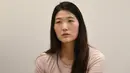 Kim Eun-hee saat wawancara dengan AFP di Seoul 29 Mei 2018. Kim mengungkapkan pemerkosaan yang dilakukan pelatih tenisnya saat dirinya masih berumur 10 tahun dan pemerkosaan berlangsung selama dua tahun. (AFP Photo/Jung Yeon-je)