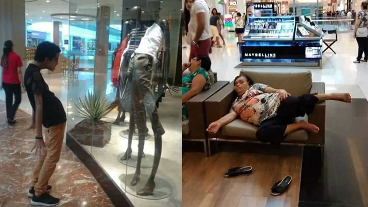6 Kelakuan Kocak Orang saat di Mall Ini Bikin Geleng Kepala