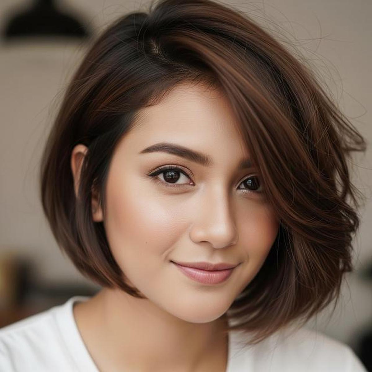 7 Model Rambut Wanita Bob Panjang Sebelah, Simple tapi Menawan