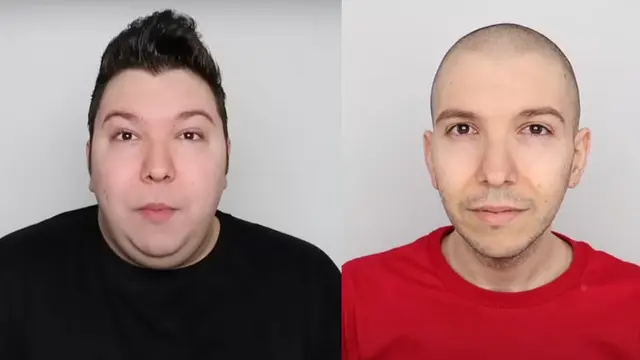 Nikocado Avocado pamer penurunan berat badan 113 kg dalam video mukbang terbarunya. Menurutnya, semua ini merupakan bagian dari eksperimen sosial (doc: YouTube)