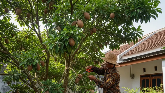 Pohon Buah yang Tidak Membuat Tetangga Khawatir karena Akarnya Terkendali