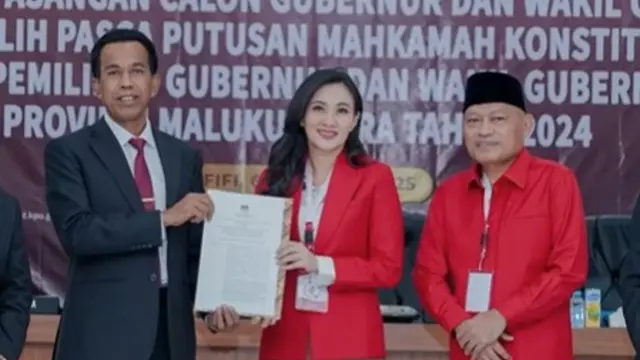 Sherly Tjoanda Hadiri Penetapan Gubernur Maluku Utara