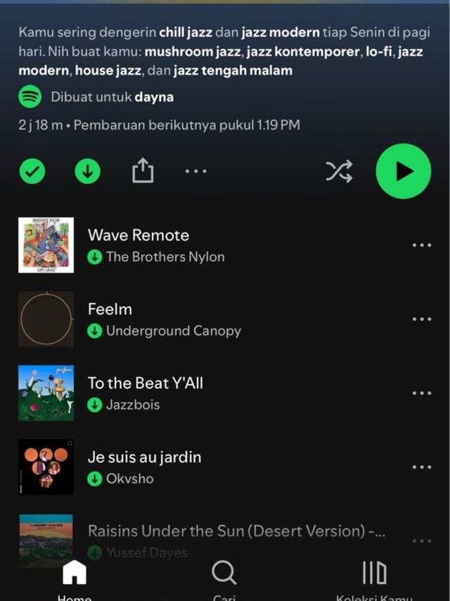 Ilustrasi: Fitur Daylist di Spotify kini tersedia dalam bahasa Indonesia