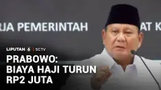 Presiden Prabowo mengatakan Pemerintah sudah menetapkan biaya haji tahun 2026 turun Rp2 juta dibanding tahun lalu. Menurut Prabowo, Pemerintah berkomitmen menurunkan biaya haji meski saat ini harga avtur naik.