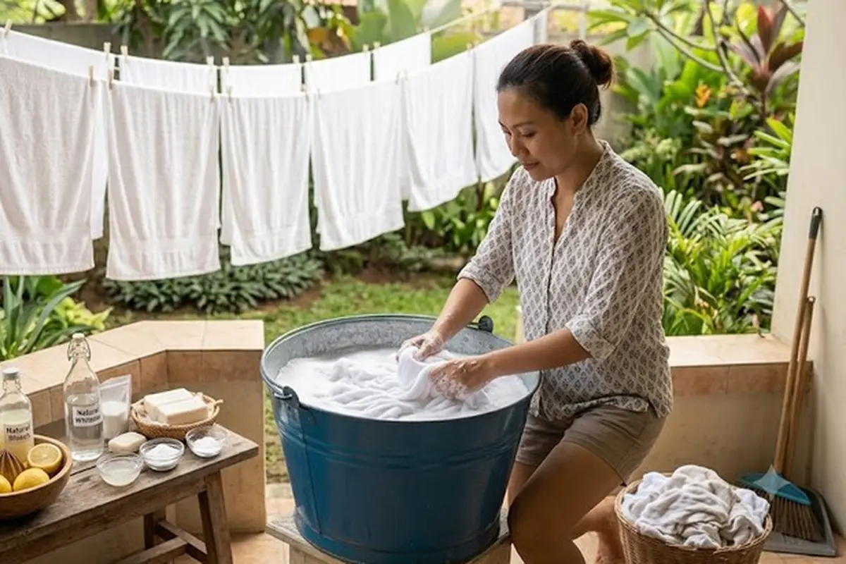 Tips Mencuci Handuk Putih agar Tetap Bersih
