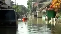Banjir di Kabupaten Bandung, Jawa Barat. (Liputan 6 TV)