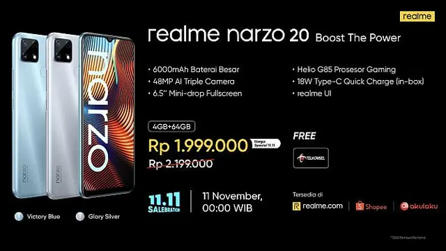 realme Narzo 20