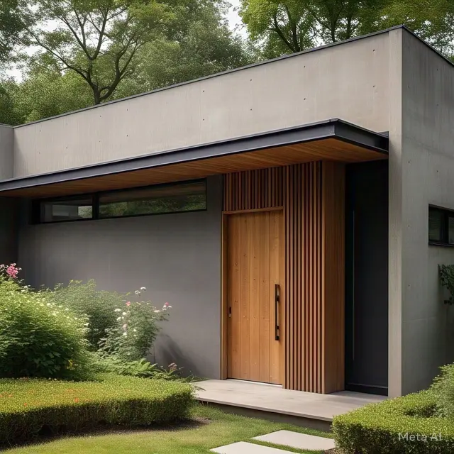 Model Rumah Minimalis 1 Air Terbaru: Aksen Kayu