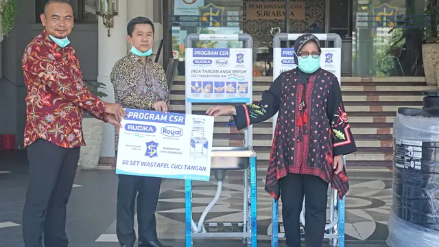 Dukung Pemkot Surabaya, Rucika Peduli Gerakan Cuci Tangan Dengan Air Bersih