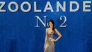 Aktris asal Spanyol, Penelope Cruz berpose untuk fotografer saat menghadiri pemutaran film Zoolander 2 di London, Kamis (4/2/2016). Aktris asal Spanyol itu tampil anggun dengan berbalut gaun seksi. (CHRIS RATCLIFFE / AFP)