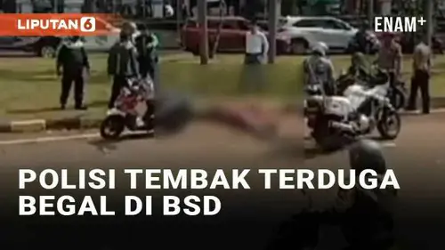 VIDEO: Viral Polisi Tembak Mati Terduga Begal di BSD