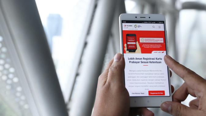 Registrasi pelanggan prabayar Telkomsel mendapatkan bonus internet 10GB (Foto: Telkomsel)