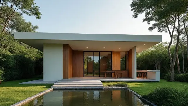 Ilustrasi Rumah Anti Panas dan Hemat Listrik (Sumber Gambar: Meta AI)