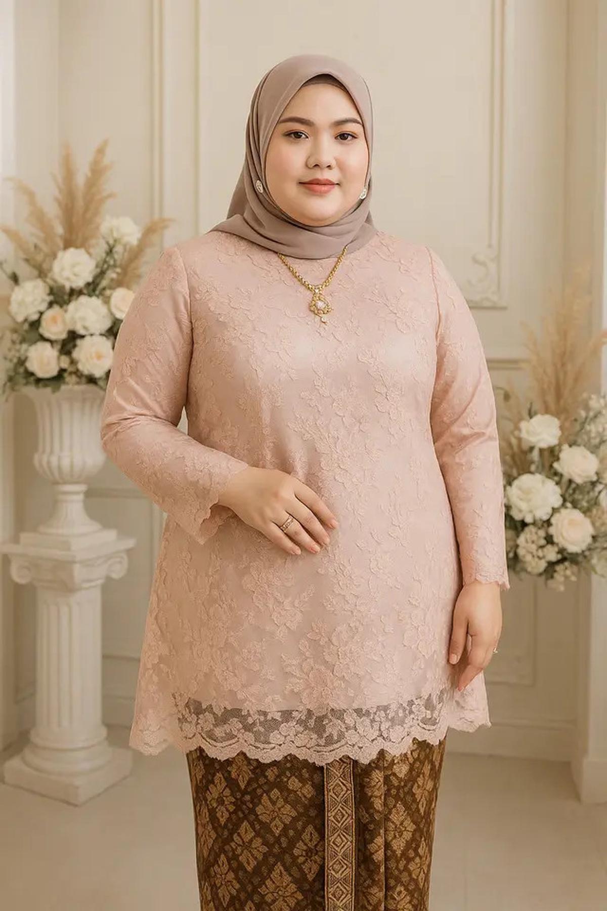 7 Model Kebaya Simpel Modern Tapi Mewah untuk Orang Gemuk
