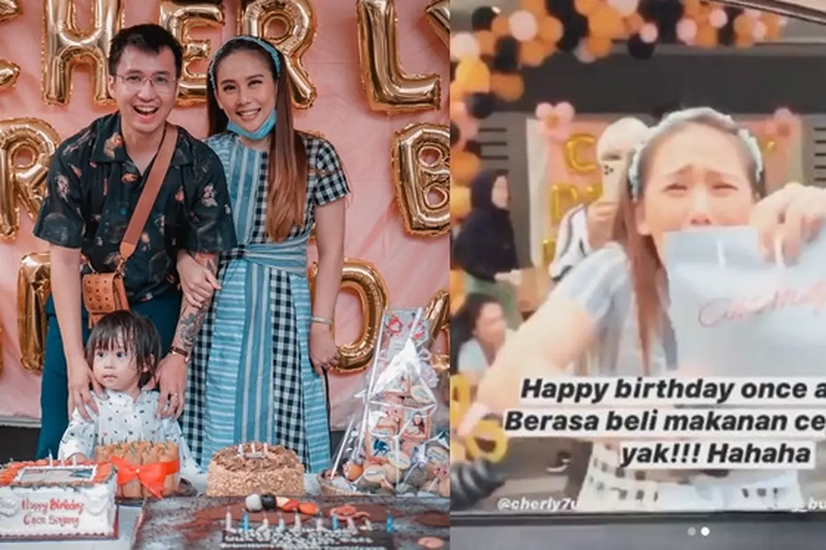 6 Momen Ulang Tahun Drive Thru Cherly Eks Cherrybelle, Seru Banget