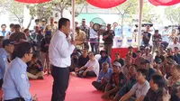 Menteri Kelautan dan Perikanan Edhy Prabowo melakukan kunjungan kerja perdana ke Pelelangan Ikan Muara‎ Angke, Jakarta, pada Senin (28/10/2019).