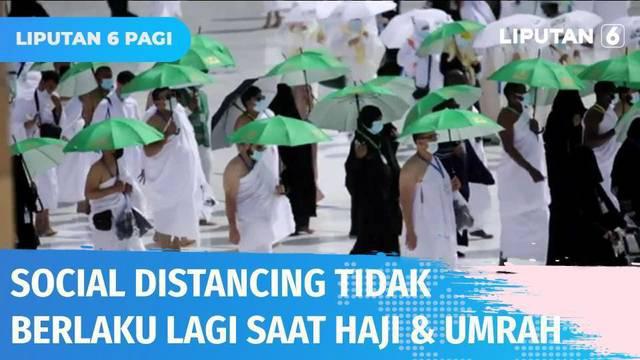 Calon jemaah haji dan umrah asal Indonesia menyambut gembira kebijakan Kerajaan Arab Saudi yang melonggarkan tata cara beribadah. Jaga jarak hingga penggunaan masker tak lagi diwajibkan saat di tempat umum dan ibadah.