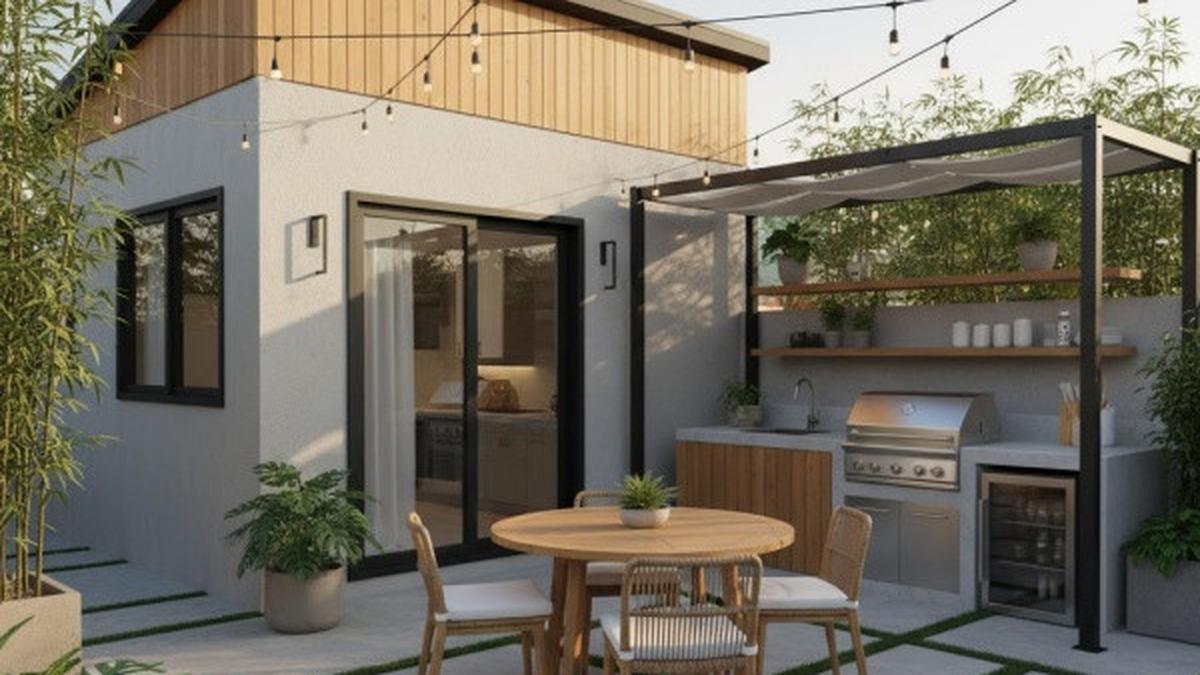 7 Desain Halaman Belakang Rumah Kecil untuk Tempat Makan Outdoor, Estetik Bisa Maksimalkan Ruang