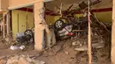 Daerah yang terdampak banjir adalah Derna yang berlokasi di timur Libya. (AP Photo/Yousef Murad)