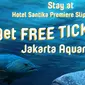 Dengan menginap di Hotel Santika Premiere Slipi Jakarta, Anda dapat memiliki tiket premium di Jakarta Aquarium secara gratis.