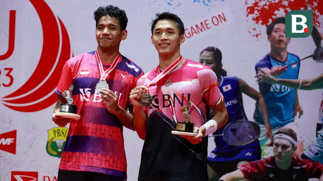 Foto: Lebih Matang dan Jarang Eror, Jonatan Christie Taklukkan Chico dalam All Indonesian Final Indonesia Masters 2023