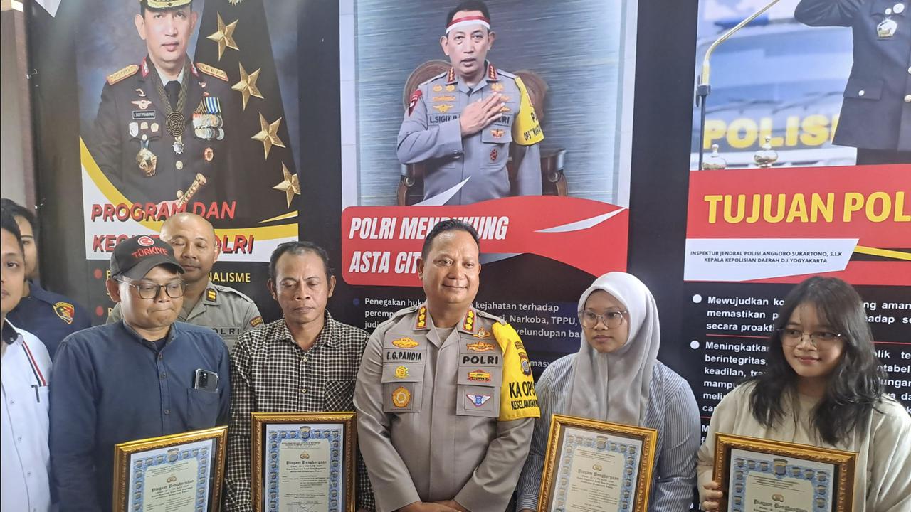 Lawan Penjambret Mahasiswi Dapat Penghargaan, Kapolresta Yogyakarta: Kebanggaan Luar Biasa, Sosialisasi Kami Berhasil