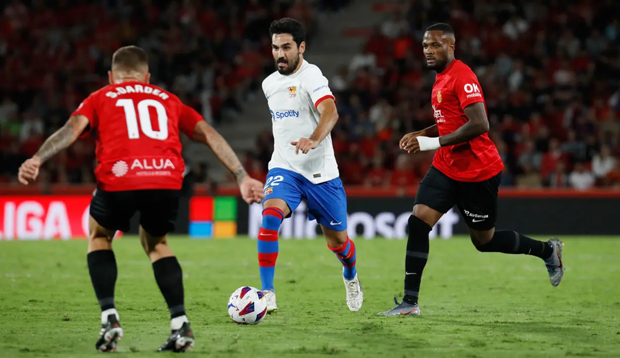 Barcelona gagal meneruskan tren positif usai bermain imbang melawan Real Mallorca. Barca gagal melanjutkan magis seperti saat melawan Celta Vigo. (AP Photo/Francisco Ubilla)