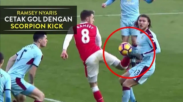 Aaron Ramsey Nyaris Cetak Gol Scorpion Kick Seperti Giroud