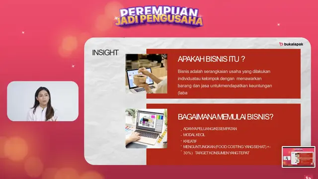 Chef Putri Mumpuni pada saat berbagi tips memasak serta berbisnis dalam program Perempuan Jadi Pengusaha. (Foto: Bukalapak)