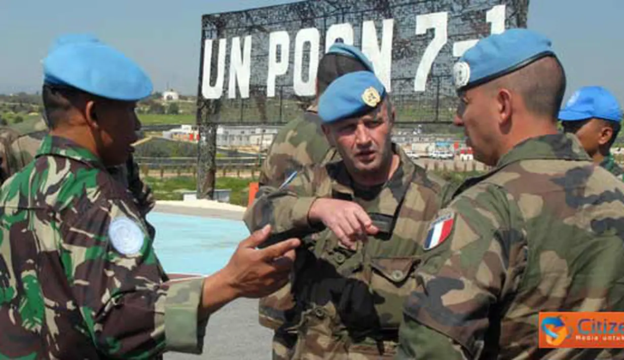 Citizen6, Lebanon: Pasukan perdamaian Indobatt melakukan latihan bersama dengan Pasukan perdamaian Prancis di Lebanon. (Pengirim: Badarudin)