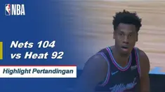 D'Angelo Russell menambah 20 poin dan meraih sembilan rebound ketika Brooklyn Nets menang di Miami, 104-92.