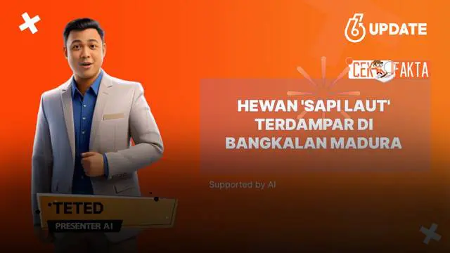 Hoaks Video Hewan 'Sapi Laut' Terdampar di Bangkalan