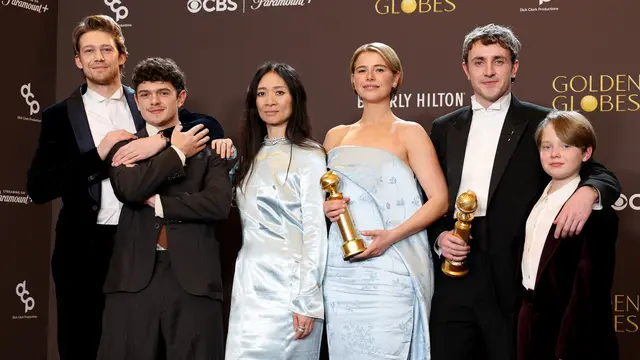 Bintang film Hamnet di Golden Globes 2026. (Amy Sussman / GETTY IMAGES NORTH AMERICA / Getty Images via AFP)