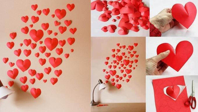 Hiasan Dinding  Love Dari Kertas  Origami All About Craft