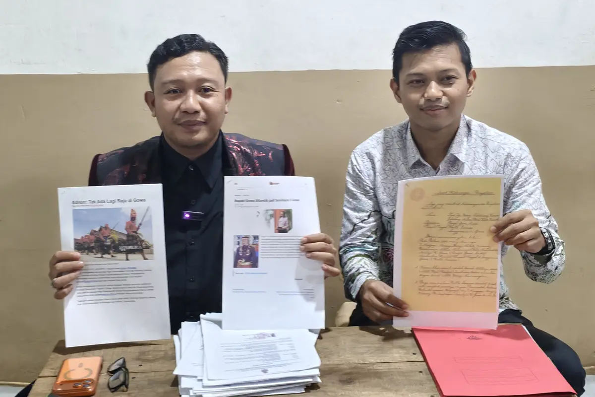 Putra Mahkota Kerajaan Gowa mendesak Perda LAD dicabut. (Liputan6.com/Fauzan)
