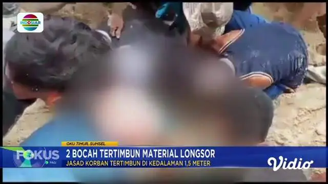 Fokus Pagi : Tertimbun Material Longsor, Dua Bocah di OKU Timur Tewas