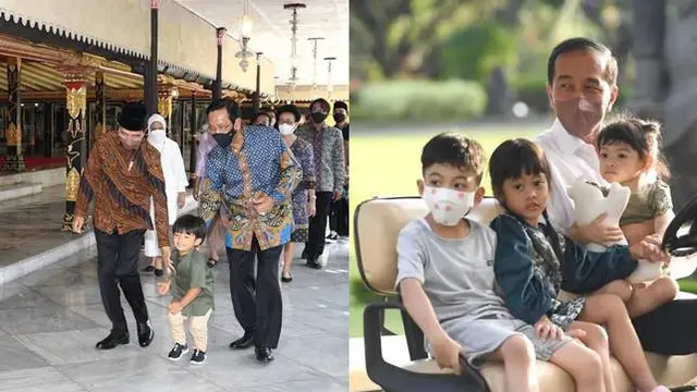 7 Momen Jokowi dan Cucu Liburan di Bali, Asik Kebun Binatang Hingga Main Layangan