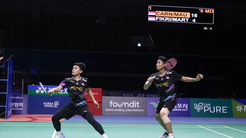 Leo Rolly Carnando/Bagas Maulana - Korea Open 2024 - Bulu Tangkis