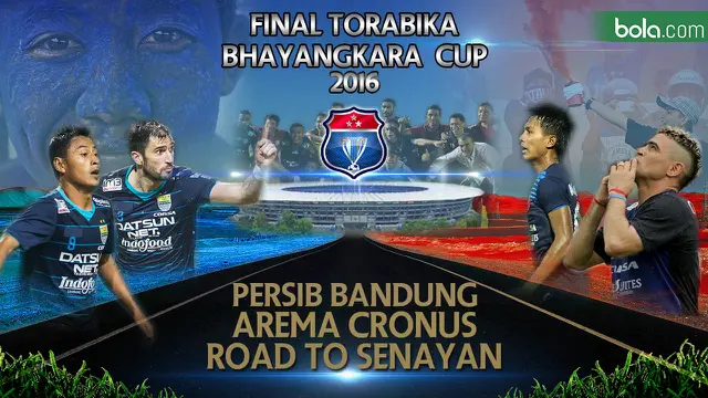 Persib Bandung vs Arema Cronus Road to Senayan,Final Torabika Bhayangkara Cup 2016 (bola.com/Rudi Riana)