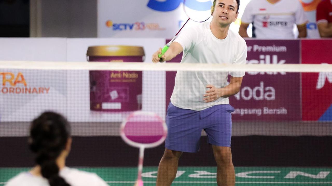 Sebelum melawan pasangan Rizky Billar dan Lesti Kejora, pasangan Raffi Ahmad dan Nagita Slavina sempat melakukan pemanasan.