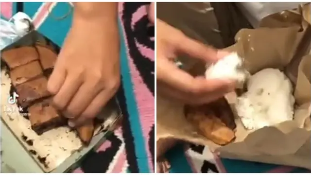 6 Potret Martabak Manis Disantap dengan Nasi Ini Bikin Gagal Lapar