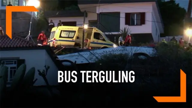 Bus turis Jerman terguling dari bukit dan hantam sebuah rumah warga di Portugal. Sedikitnya 29 orang dilaporkan tewas akibat kecelakaan ini.