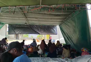 Tempat Pengungsian Korban Gempa di Reo, Manggarai, NTT (Istimewa)