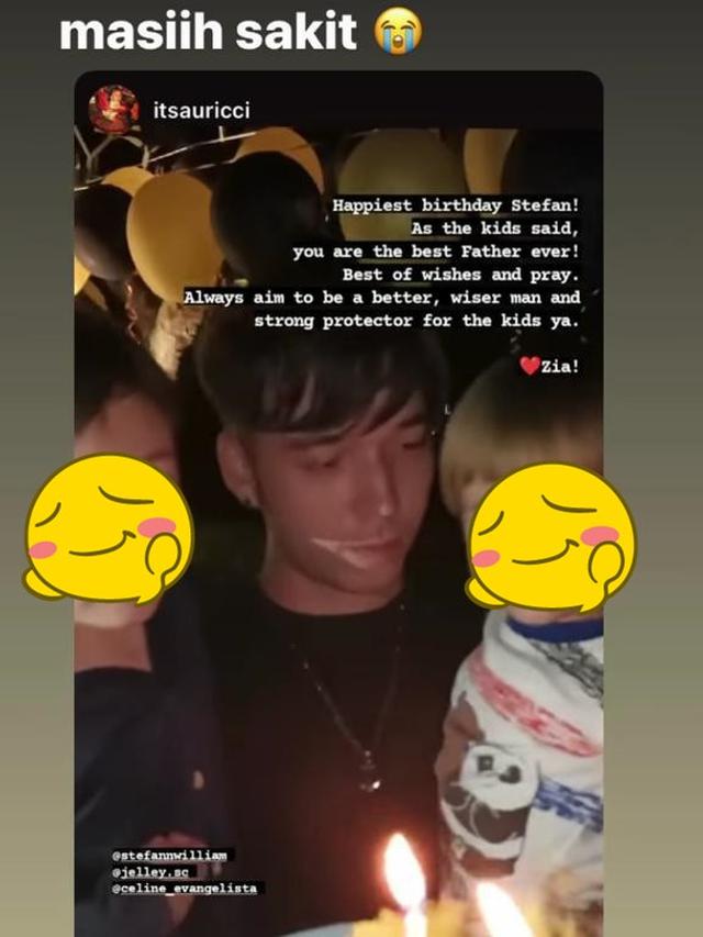 7 Momen Ulang Tahun Stefan William ke-28 Tahun, Dirayakan Bareng Celine Evangelista