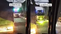 Terjebak macet di atas jembatan (TikTok/gombek_96)