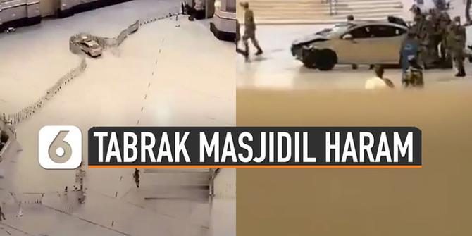 VIDEO: Viral Mobil Tabrak Pintu Masjidil Haram