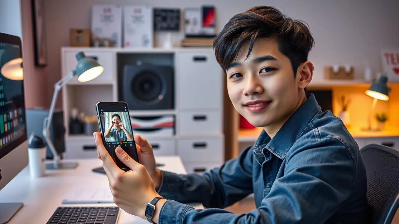 cara menghapus logo tiktok