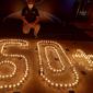 Peringatan Earth Hour di Hotel Aryaduta, Menteng. (Liputan6.com/Dinny Mutiah)
