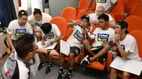 Dua pebalap Yamaha Indonesia, Galang Hendra Pratama dan Imanuel Putra Pratna, mendapat banyak pengetahuan baru dalam pelatihan mereka di VR46 Riders Academy. (MotoGP)